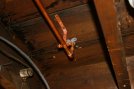 Inlet for toilet under flooring